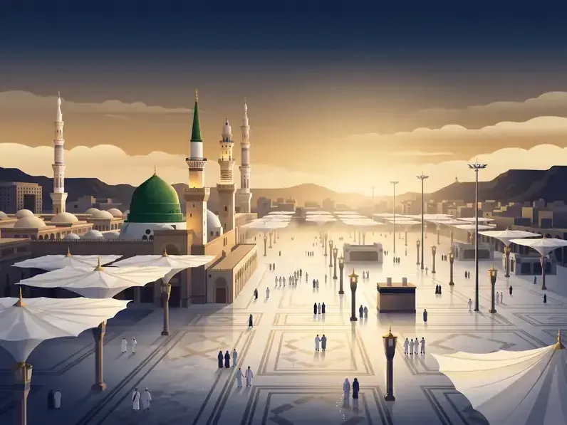 Medine'ye yolculuk ve varış